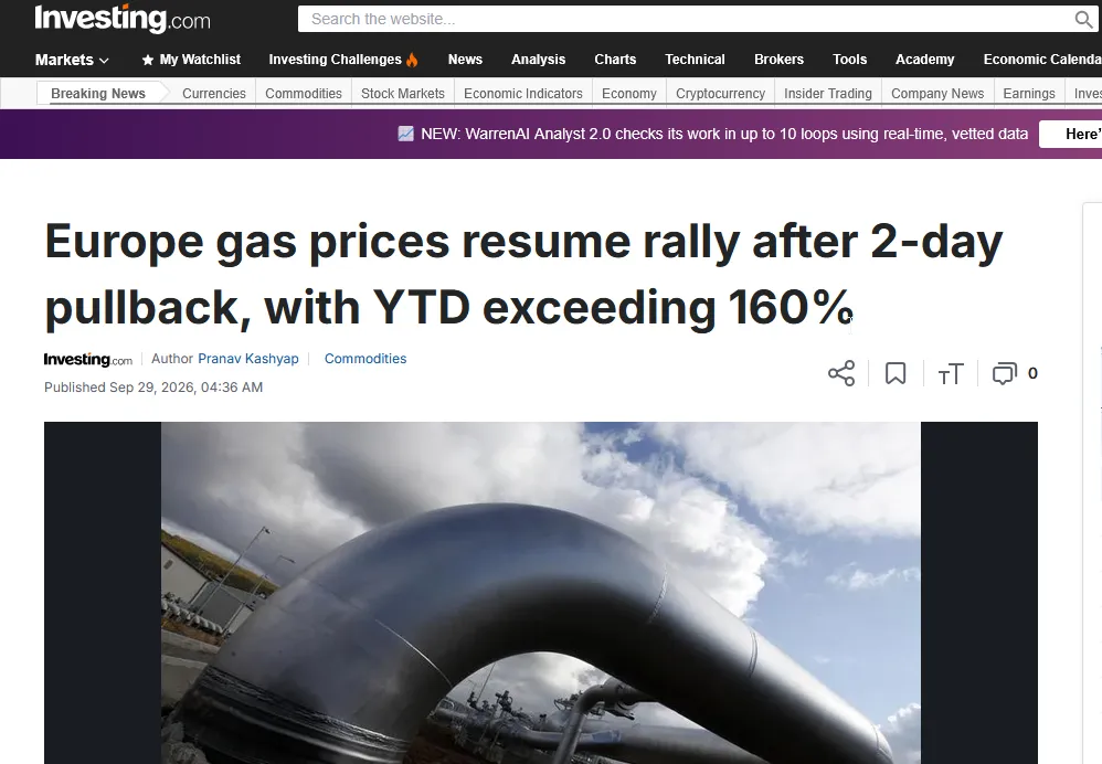 Expanded Tradovate news story with a View Full Article button to open the source in a new window